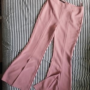 Pink Tahari Bell Bottom Pants
